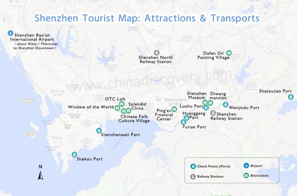 Shenzhen Tourist Map