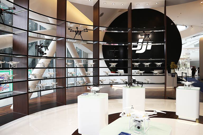 DJI Flagship Store located in OCT Harbor
