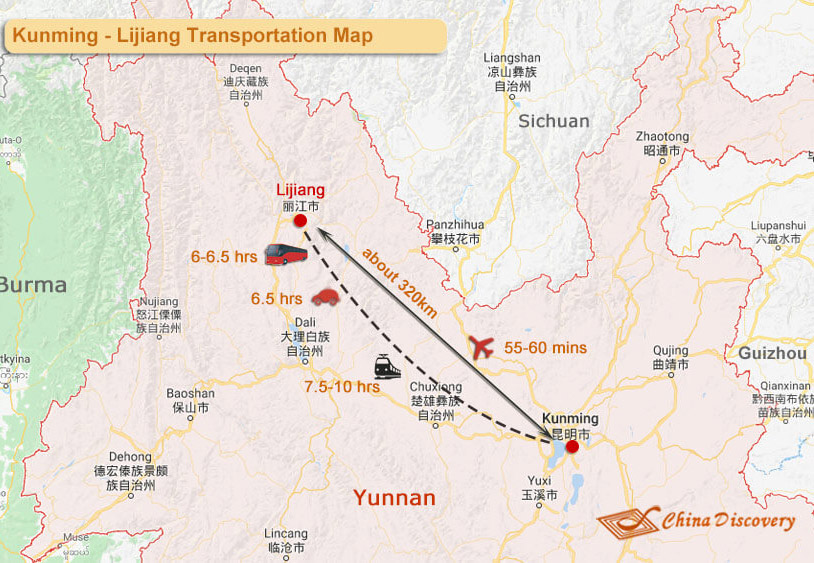 Kunming to Lijiang: Flight, Train & Bus, Kunming Lijiang ...