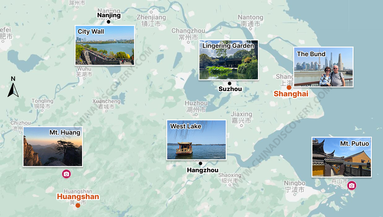 Shanghai Suzhou Hangzhou Travel Map Shanghai Suzhou Hangzhou Travel Map