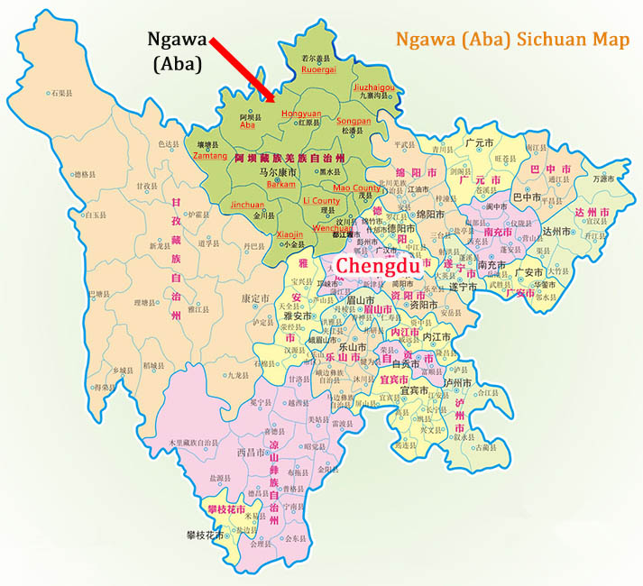 Ngawa Aba Map