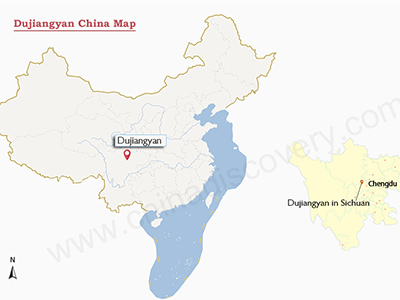 Dujiangyan China Map