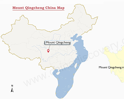 Mount Qingcheng China Map