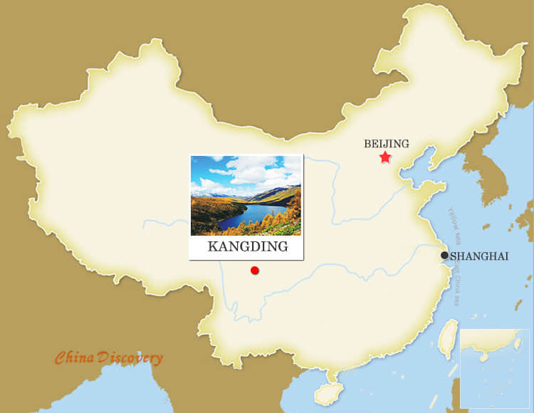 Kangding Map