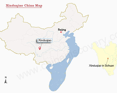 Xinduqiao China Map