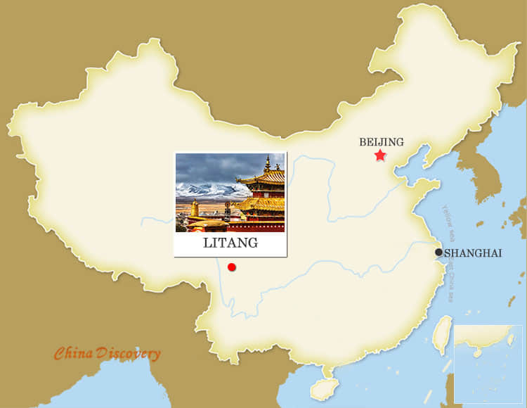 Litang China Map