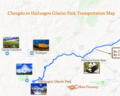 Hailuogou Map