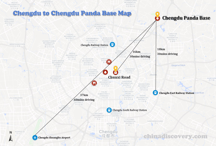 From Chengdu to Chengdu Panda Base