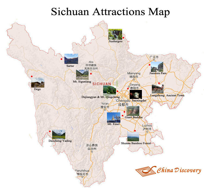 Sichuan Map