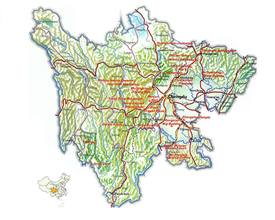 Sichuan Map