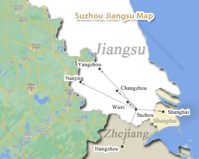 Suzhou Jiangsu Location Map