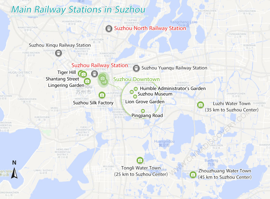Suzhou Railway Stations Map
