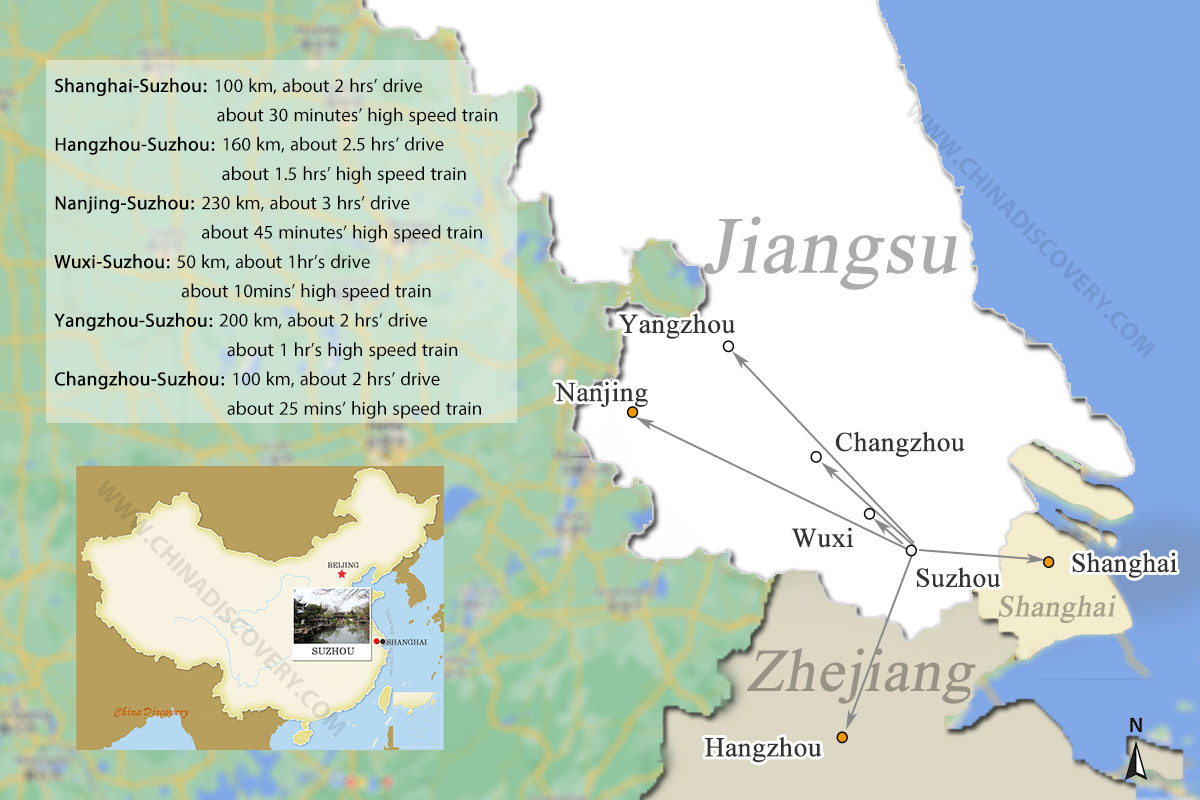 Suzhou Jiangsu Location Map