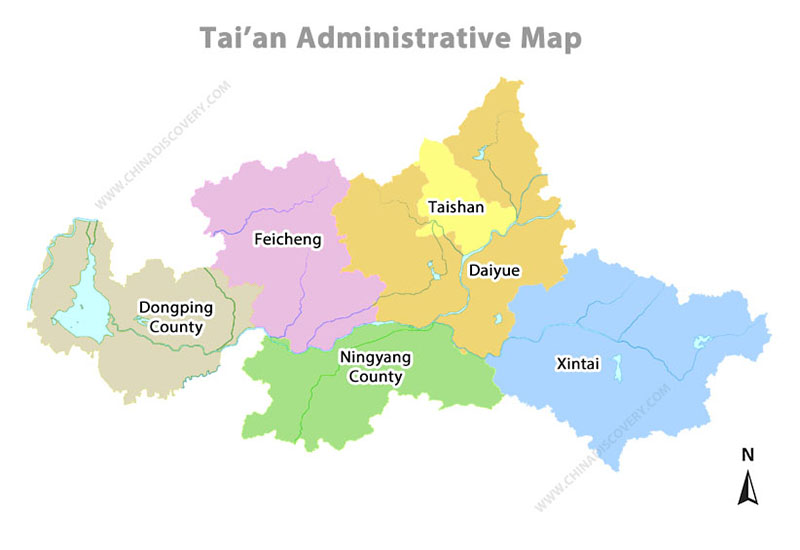 Tai’an Administrative Map