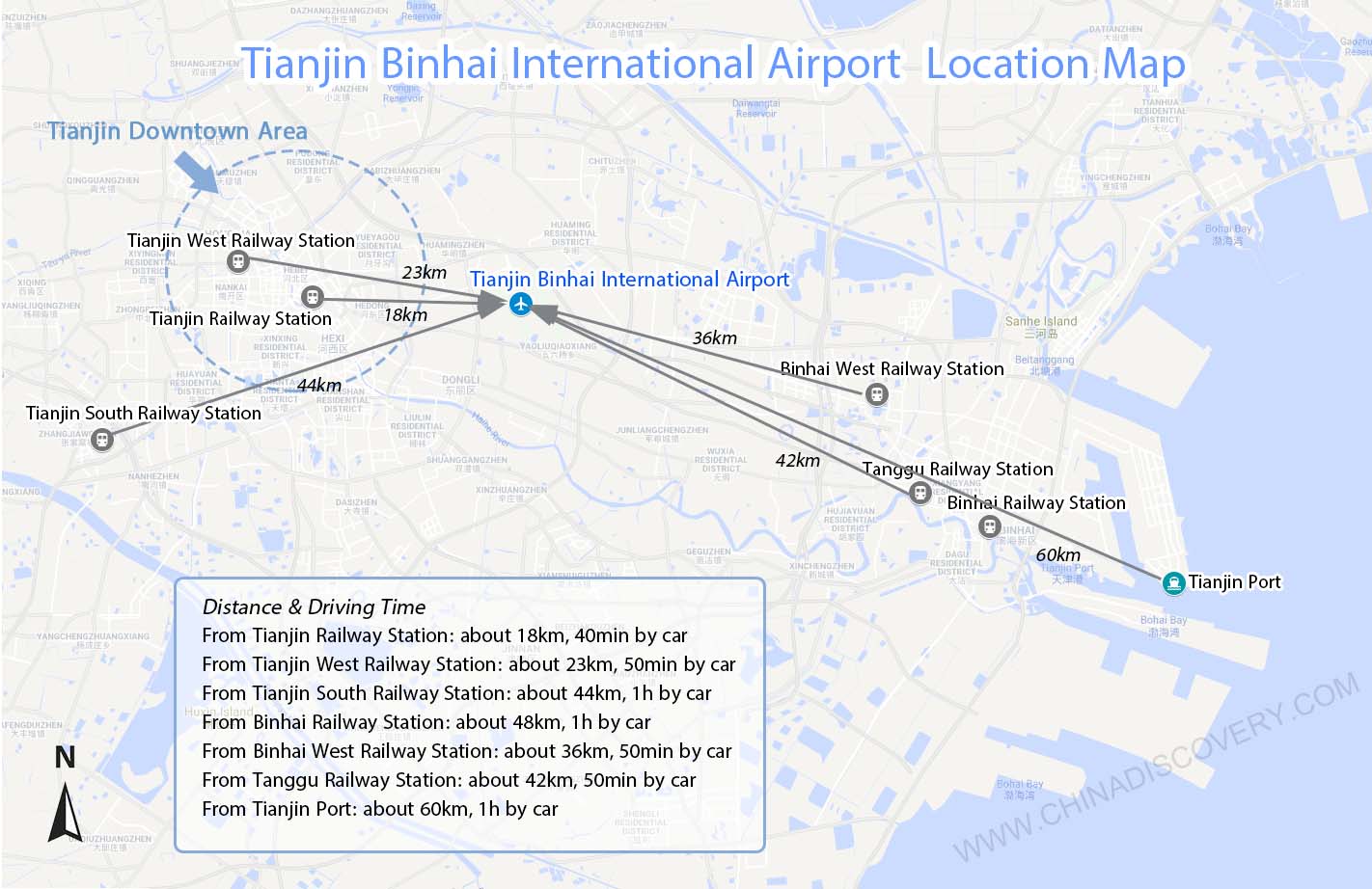 Tianjin Airport Map
