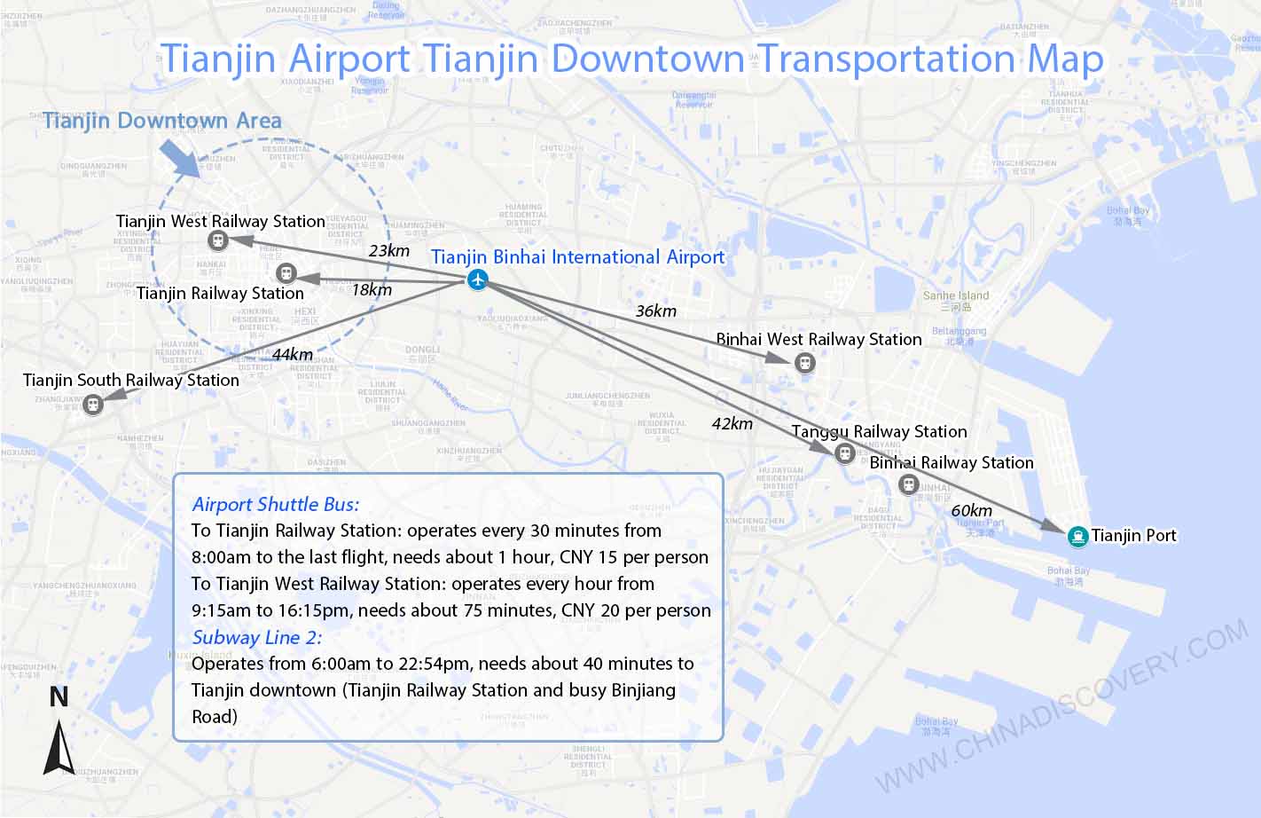 Tianjin Airport Map