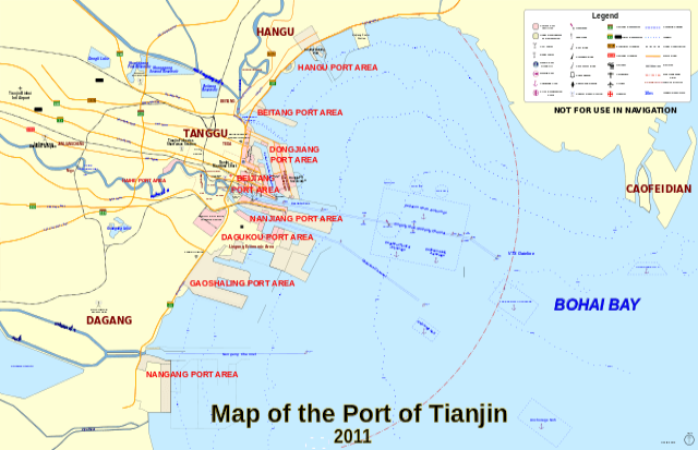 Tianjin Port Map