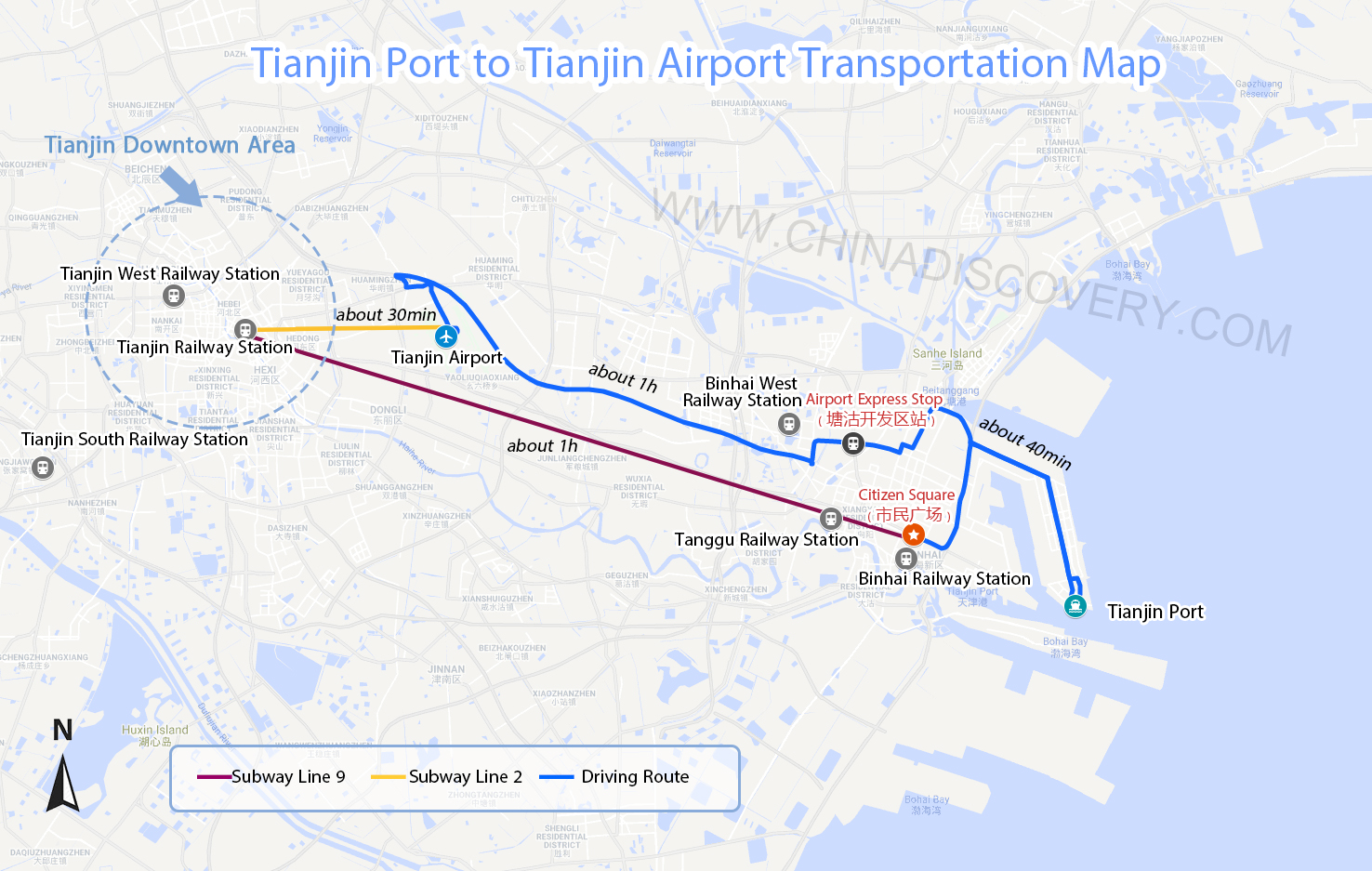 Tianjin Port Map