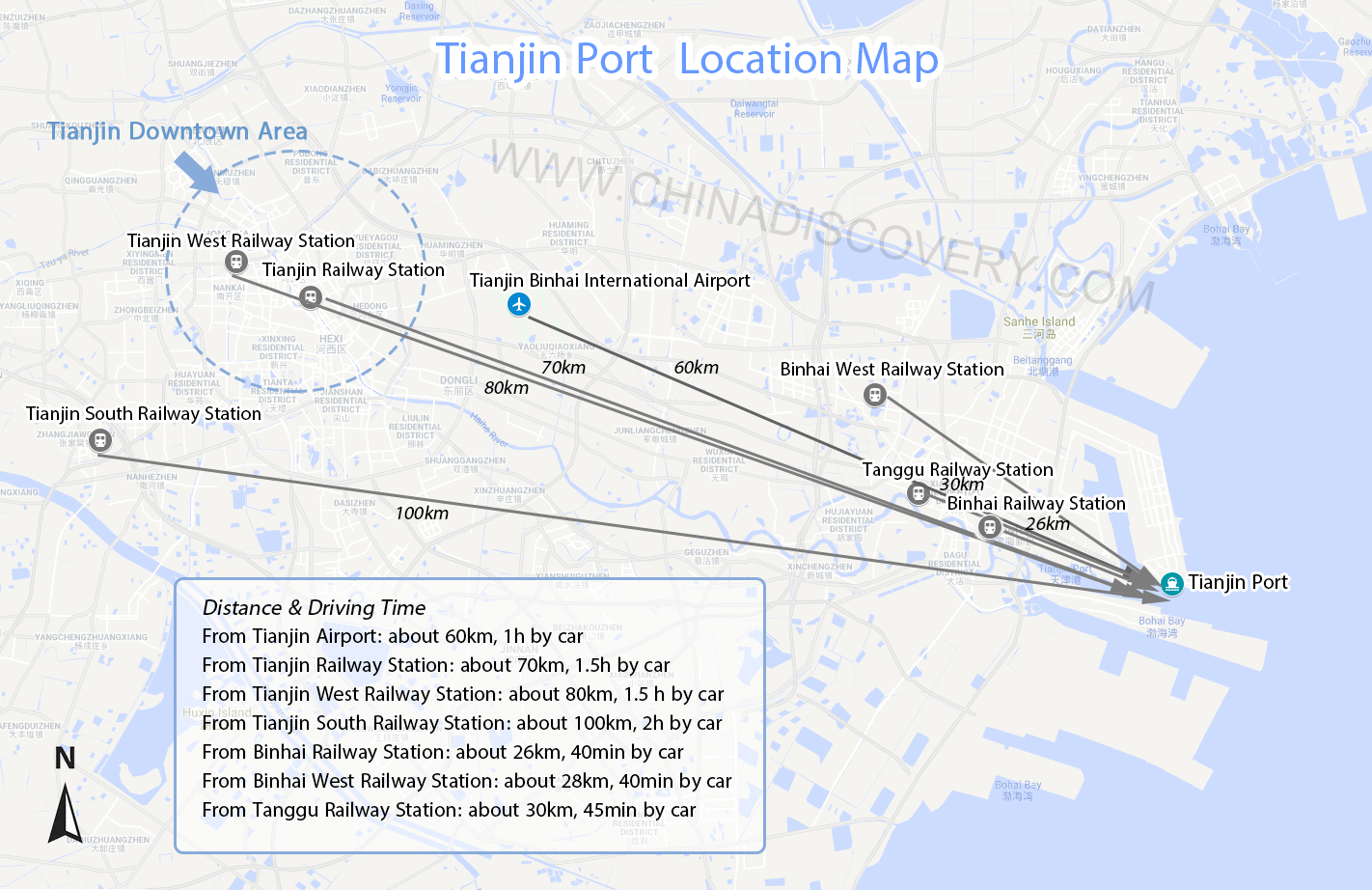 Tianjin Port Map