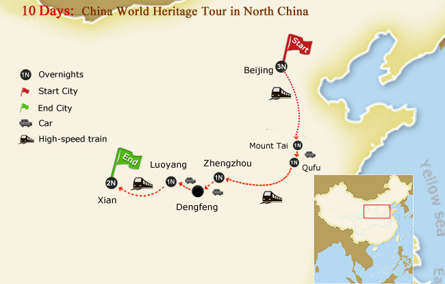 11 Days China World Heritage Tour in North China 
