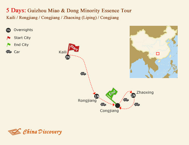 5 Days Guizhou Miao & Dong Minority Essence Tour