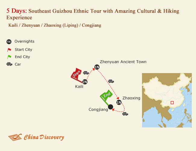 5 Days Southeast Guizhou Ethnic Tour with Amazing Cultural & Hiking Experience