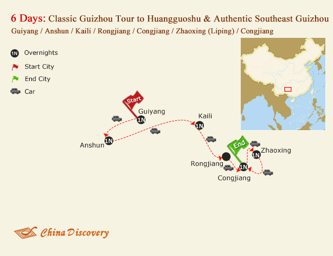 6 Days Classic Guizhou Tour to Huangguoshu & Authentic Southeast Guizhou