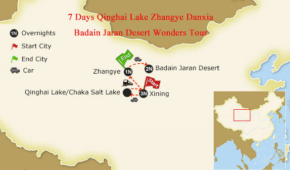 8 Days Zhangye Danxia and Badain Jaran Desert Tour