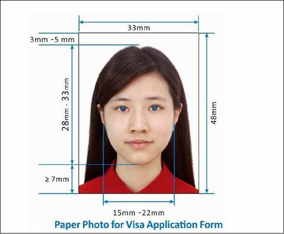 China Visa Application Photo