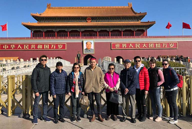 Our Singaporean Clients Visited Bejing Tian'anmen Squre China Visa for Singapore Citizens