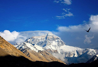 Mount Everest in Shigatse Tibet Tibet Shigatse Mount Everest