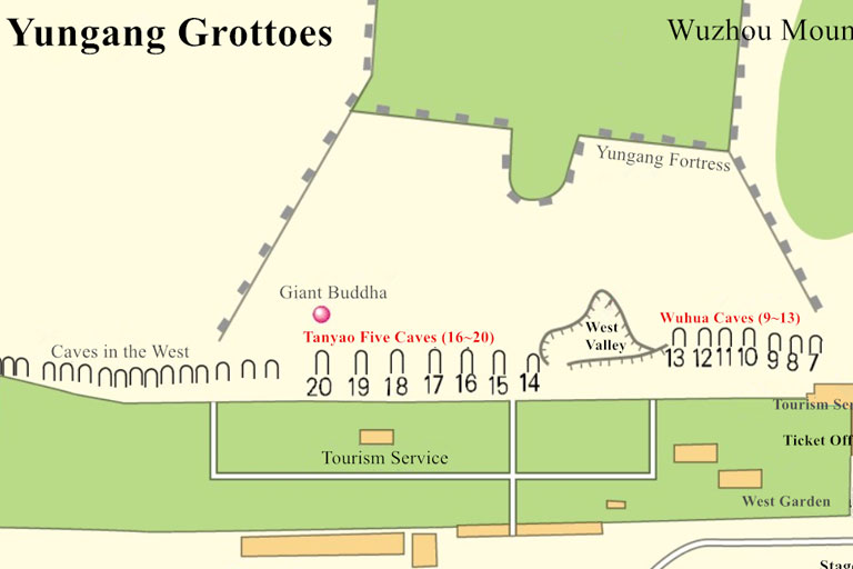 Yungang Grottoes Transfer Map