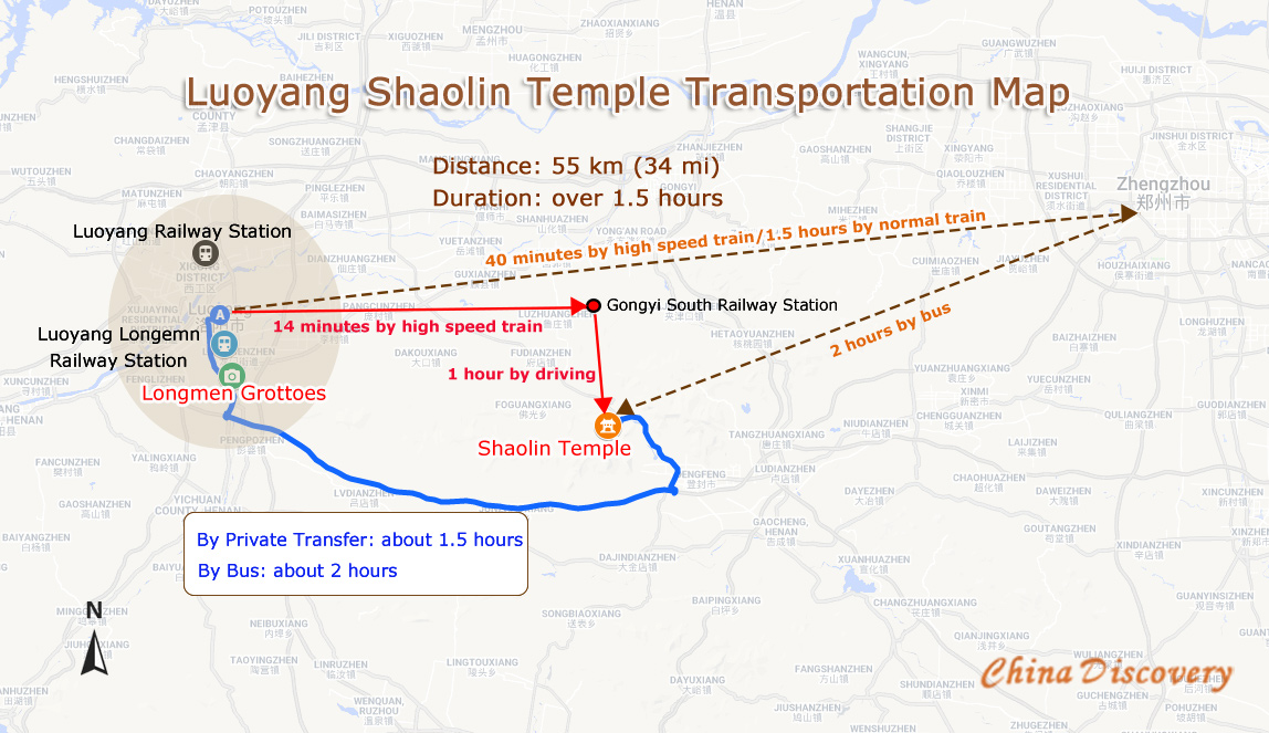 Shaolin Temple Map