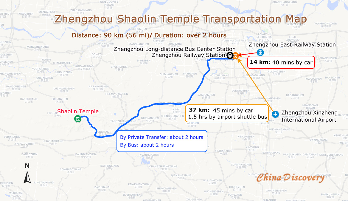 Shaolin Temple Map