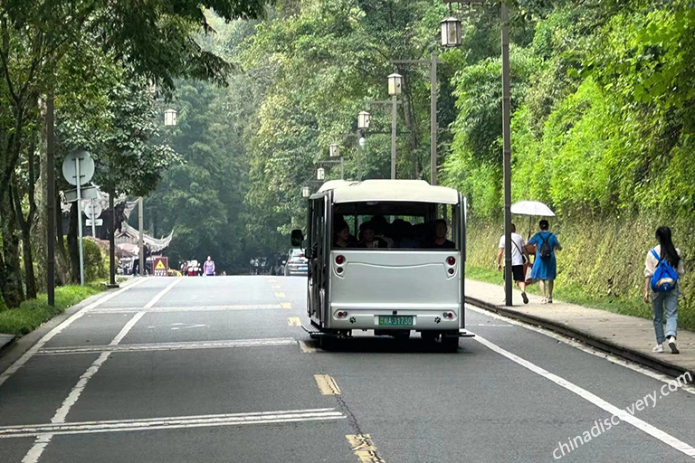 Battery Car in Mount Qingcheng