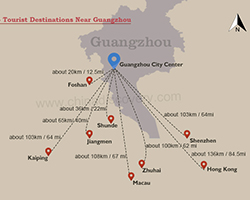 Guangzhou Surrounding Map