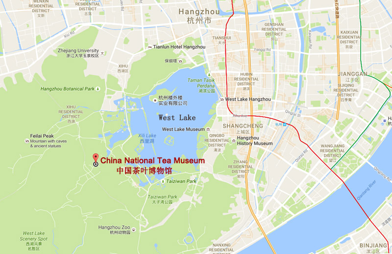 China National Tea Museum - Hangzhou Map