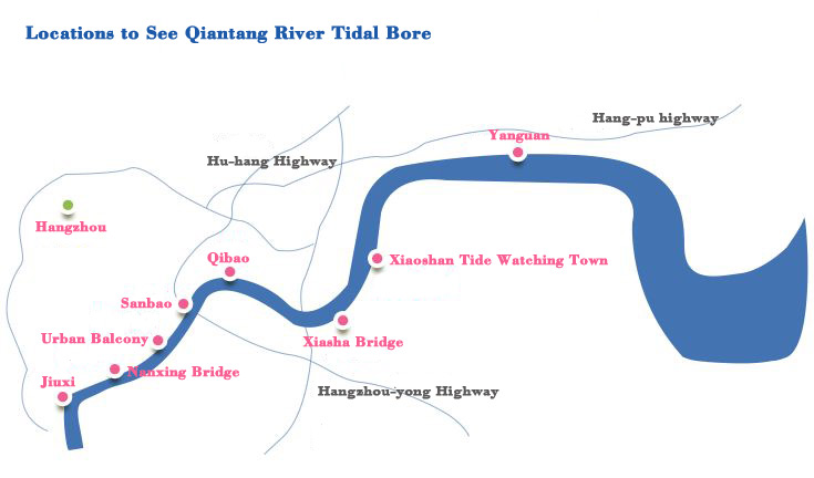 Location Map of Qiantang River Tide