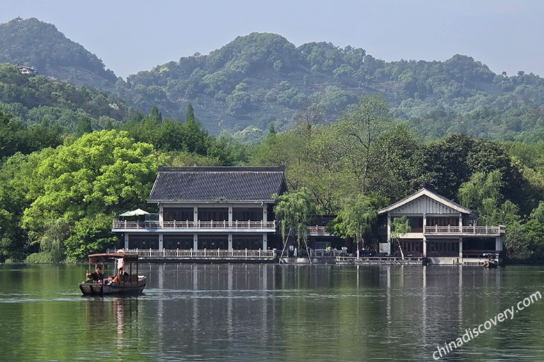 Viewing Fish at the Flower Harbor West Lake - Photography