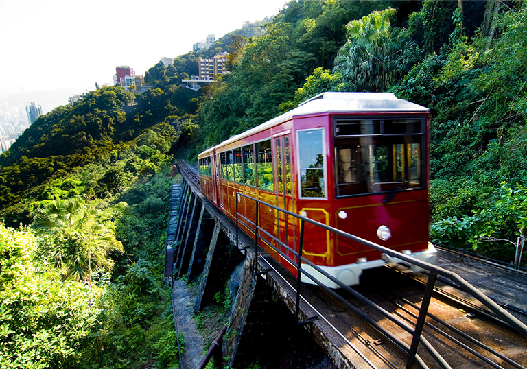 Peak Tram Riding