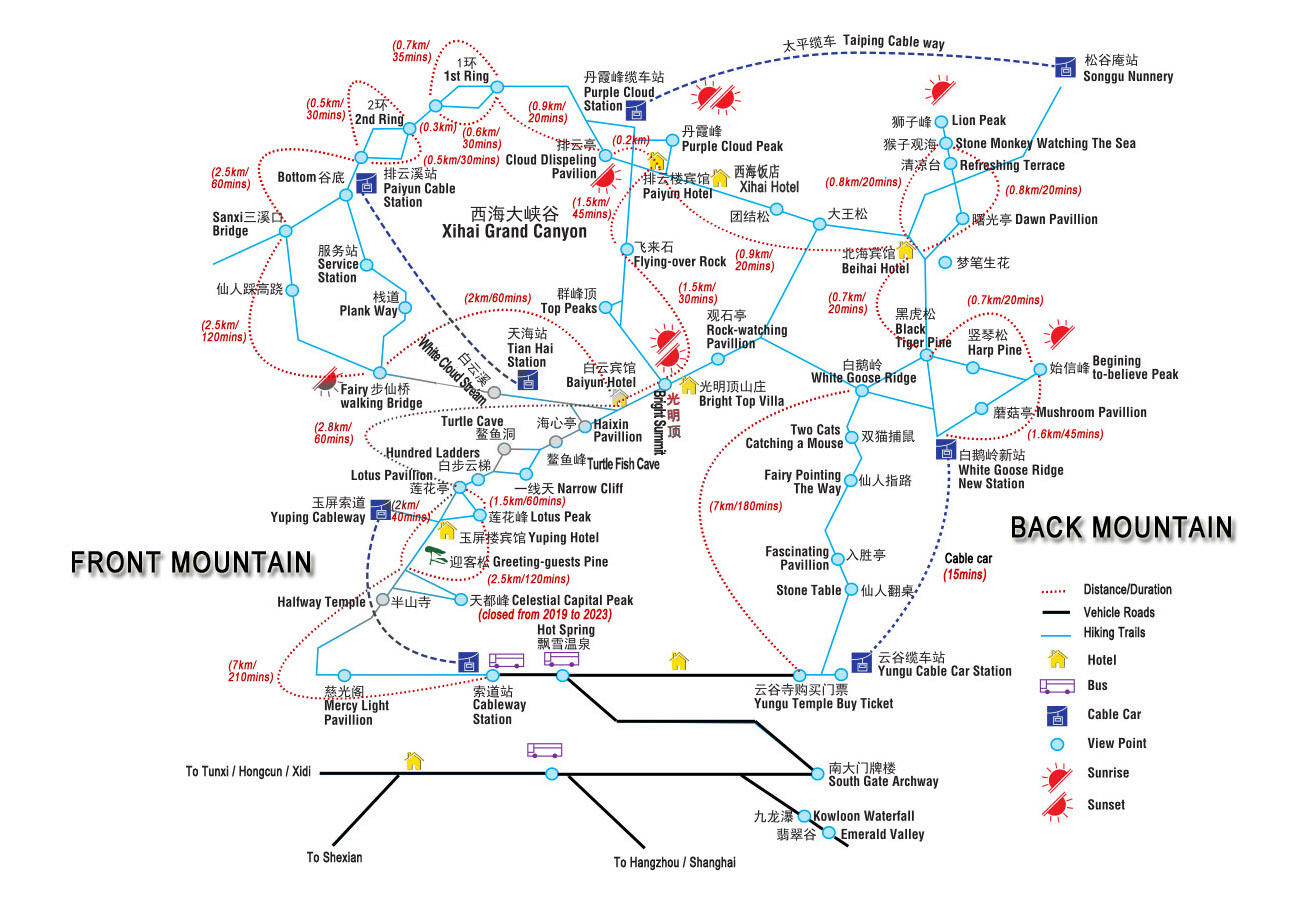 Mt. Huangshan Map