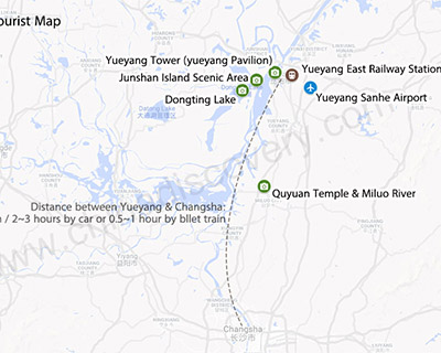 Yueyang Tourist Map