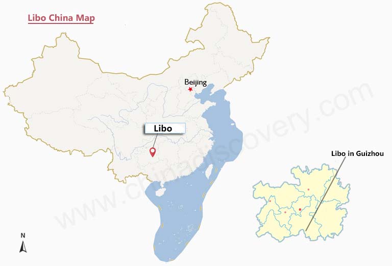 Libo Guizhou Map