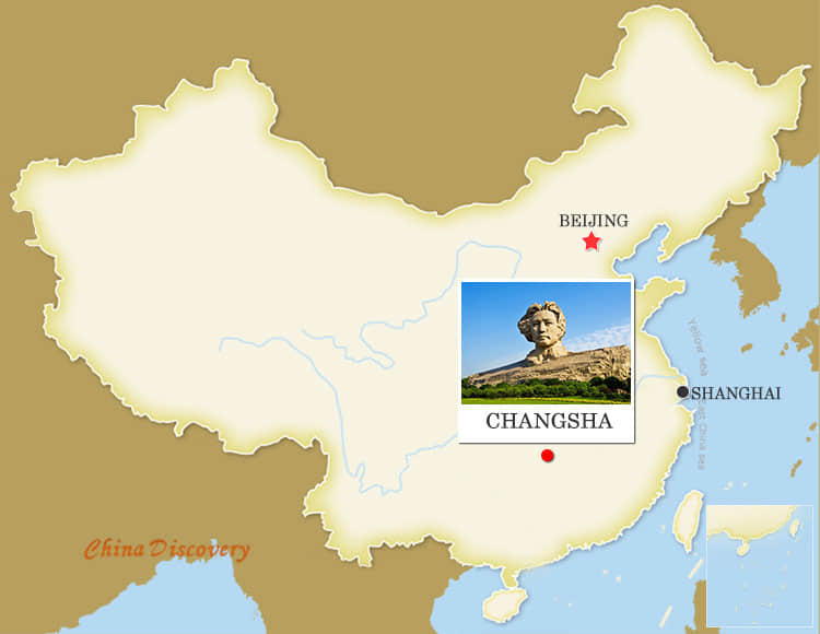 Changsha China Map