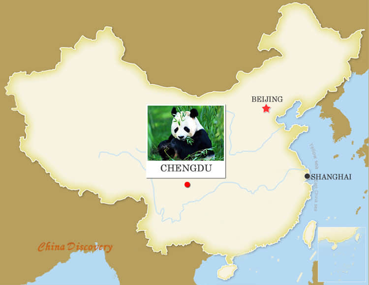 Chengdu China Map
