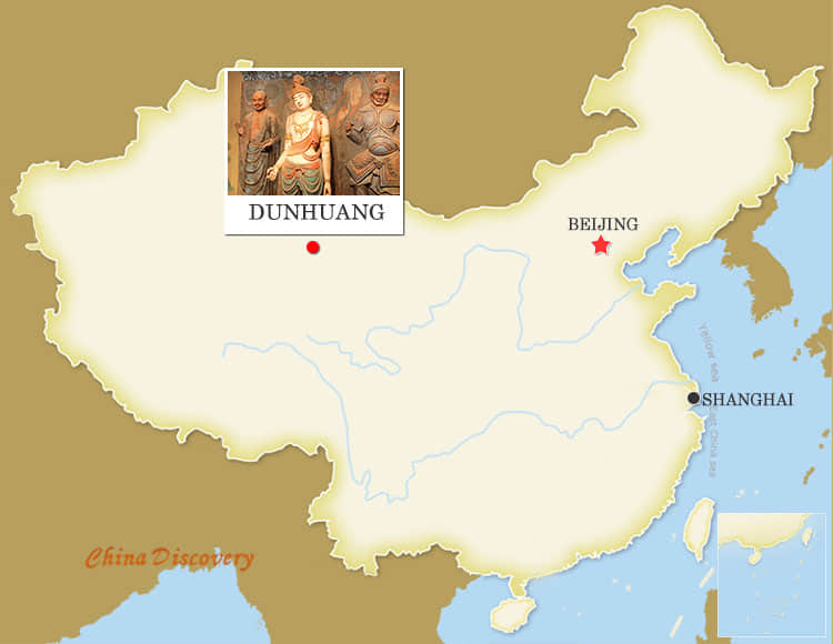 Dunhuang China Map