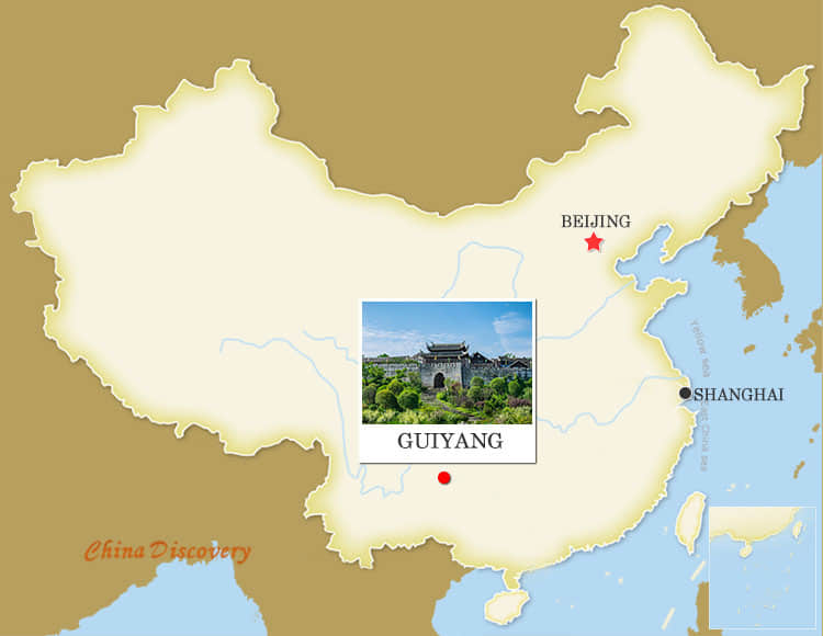 Guiyang China Map