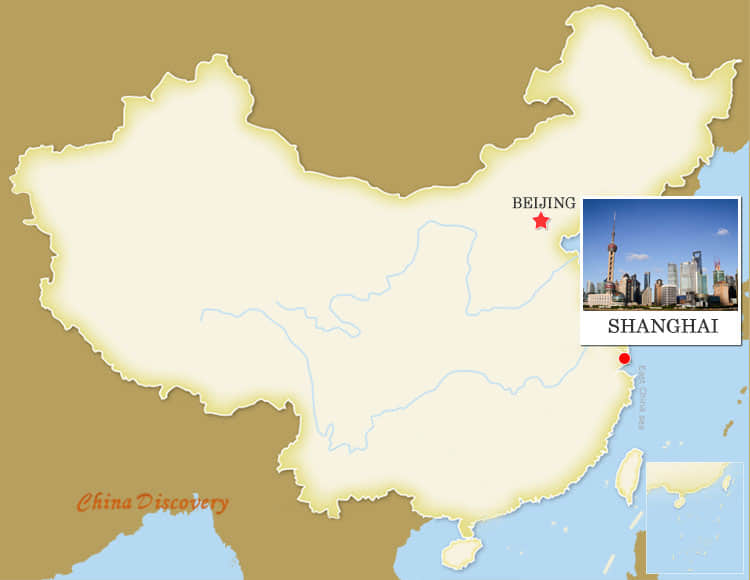 Shanghai China Map
