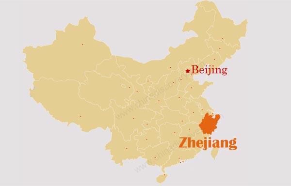 Zhejiang China Map
