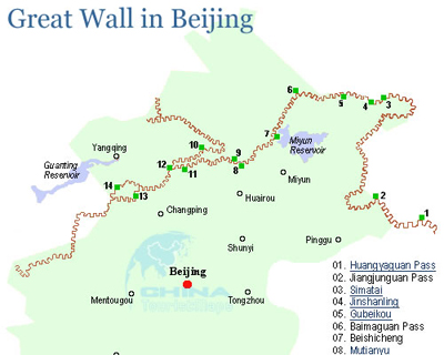 2021 Great Wall Maps Great Wall Hiking Map